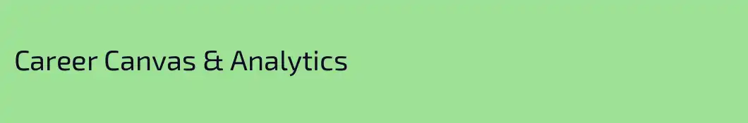 Career Canvas & Analytics